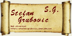 Stefan Grubović vizit kartica